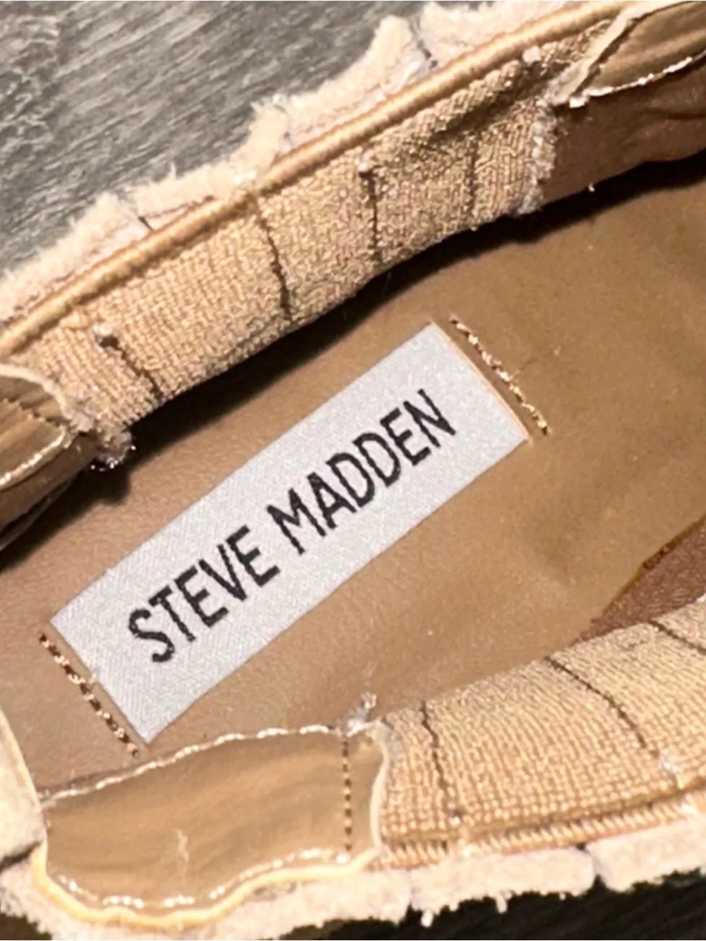 Steve Madden Tan Suede Pointed Ankle Booties